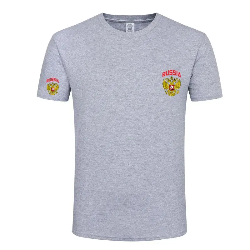 Женская/мужская футболка с эмблемой Российской Федерации в стиле хип-хоп |
