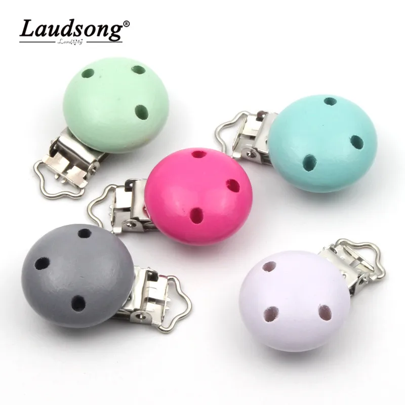 5 шт. деревянные детские соски зажимы металлические держатели Милая соска для