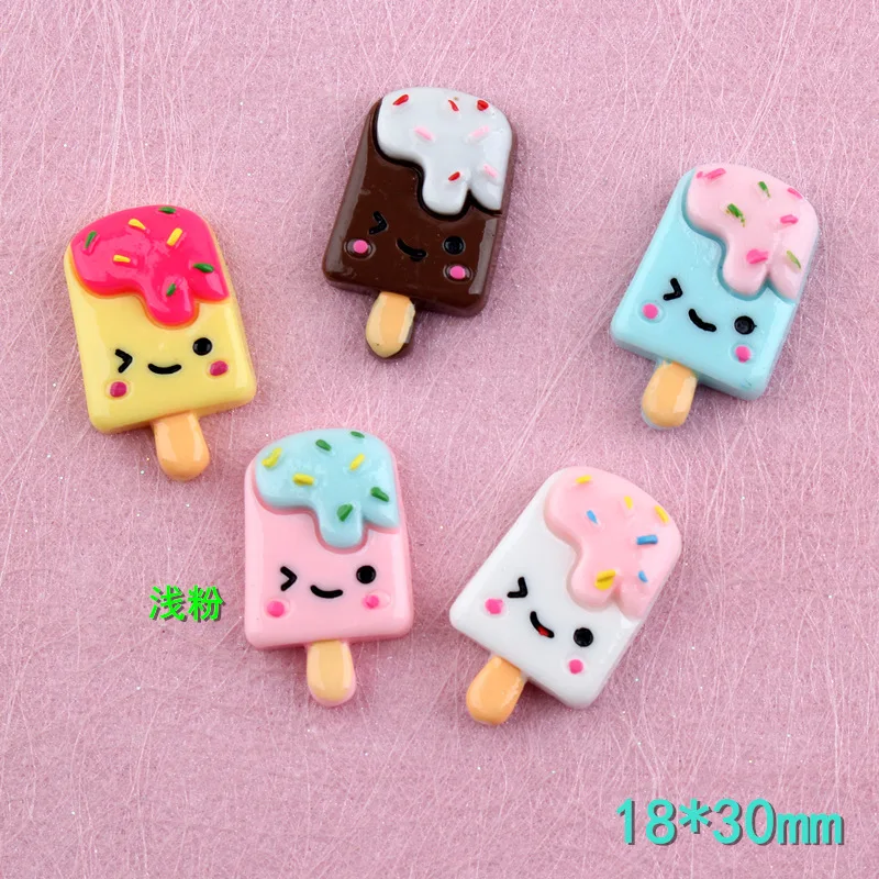 Маленький заказ 10 шт./лот 18*30 мм кавайные Симпатичные кабошоны из смолы форма еды