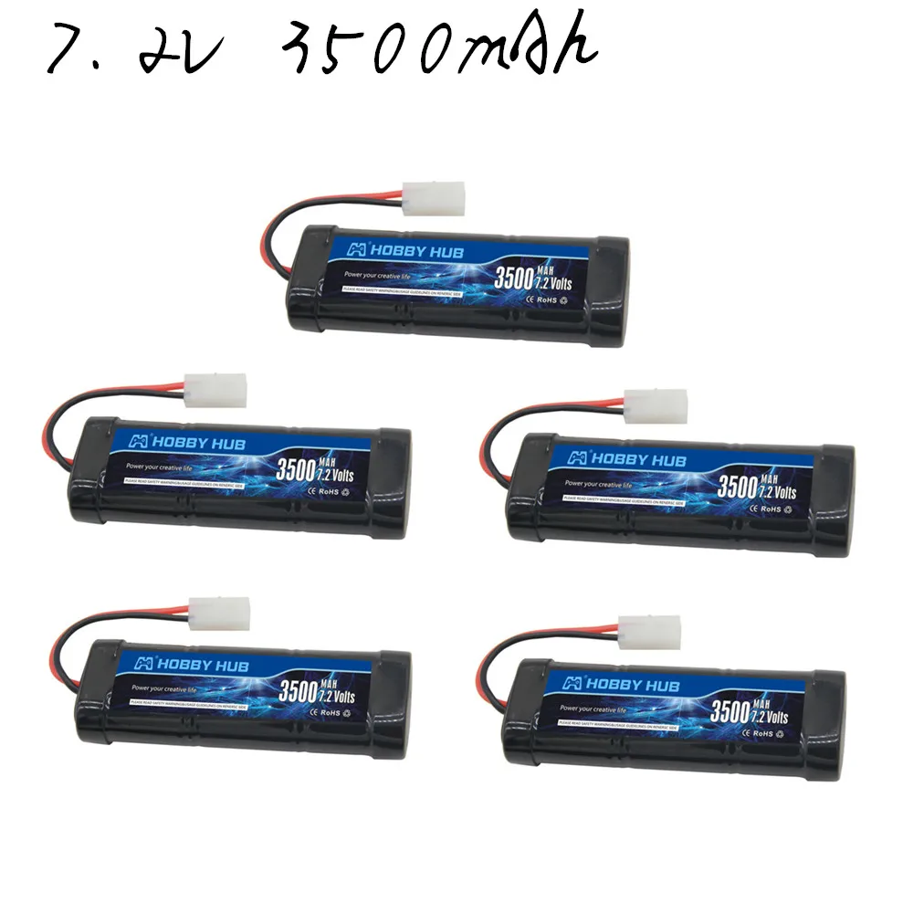 Аккумуляторные батареи Hobby Hub SC * 6 ячеек 7 2 В 3500 мАч Ni MH с разъемом разряда Tamiya для