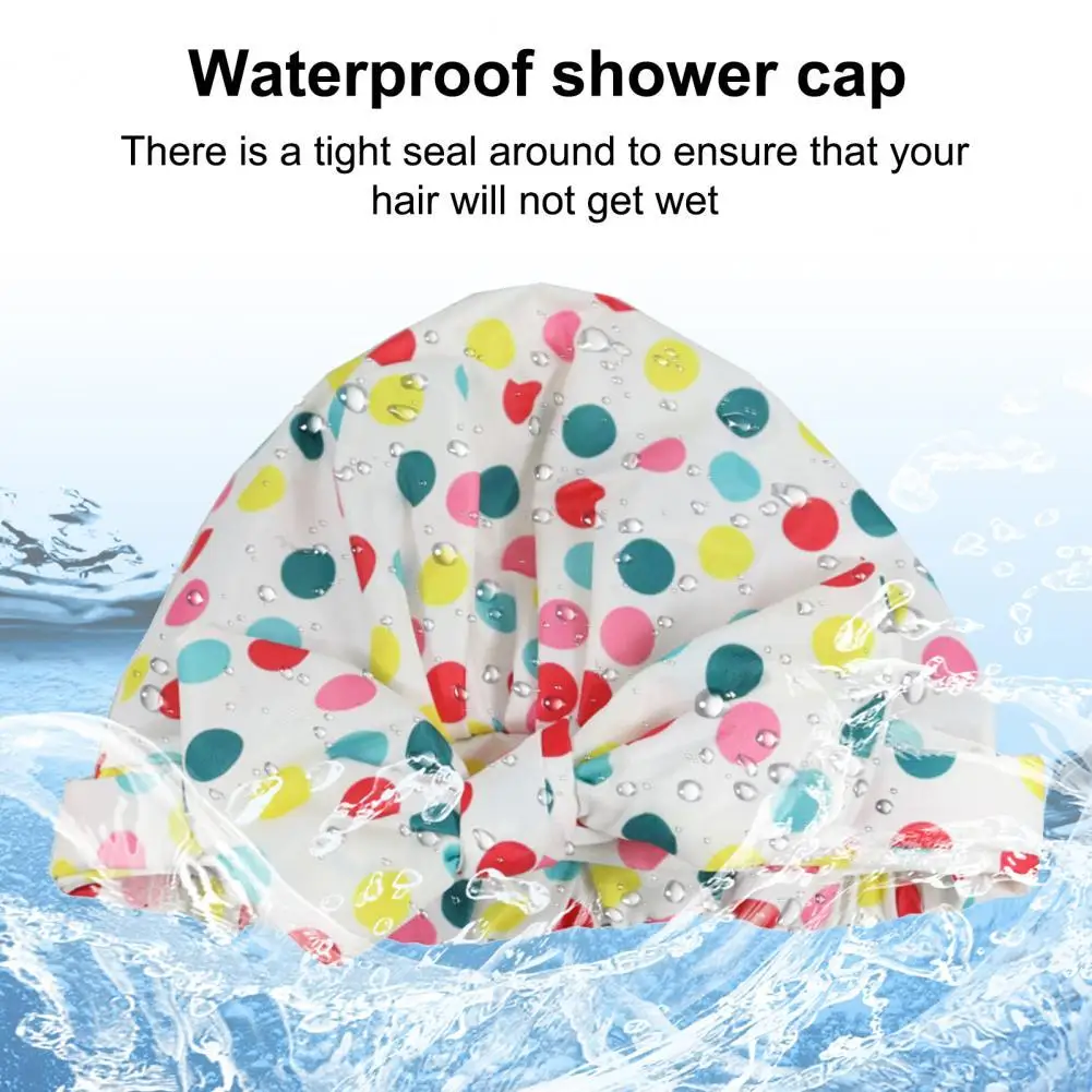 

Women Hat Lady Bath Hat Female Bow-knot Popular Good Elasticity Single Layer Shower Cap