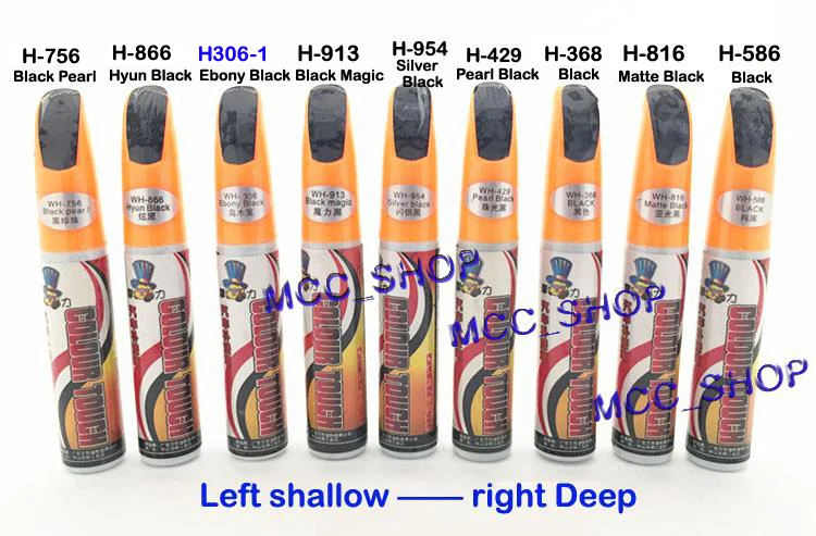 Черная серия матовая черная ручка для ремонта автомобиля царапин прозрачная 12 мл