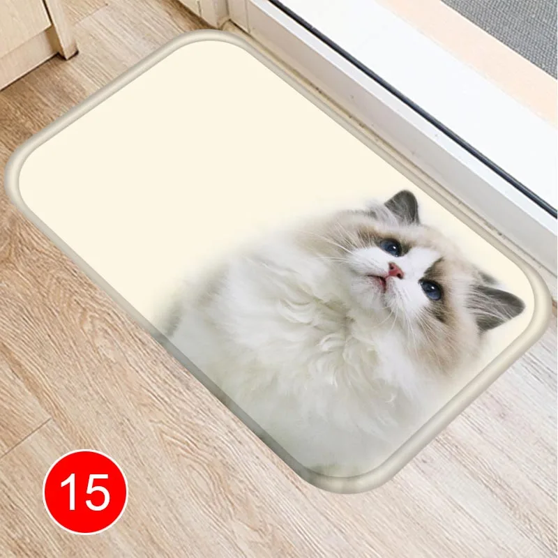 40x60 см милый коврик с кошачьим узором, напольный коврик, ковры, ковер для кухни, гостиной, ванной комнаты, нескользящая подложка