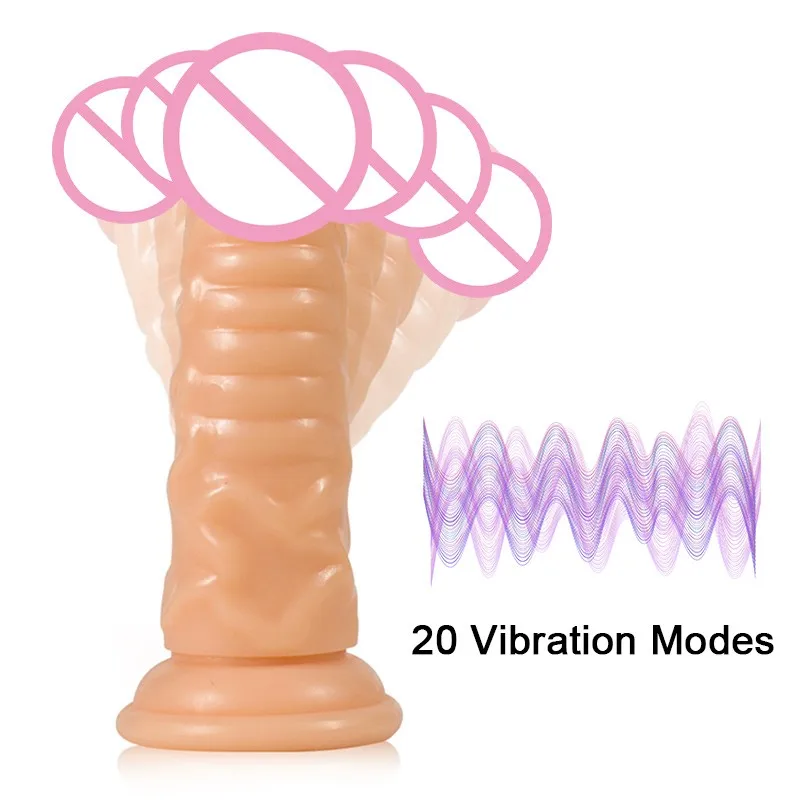 20 частота фаллоимитатор вибратор пенис Реалистический Пенис Вибрирующая