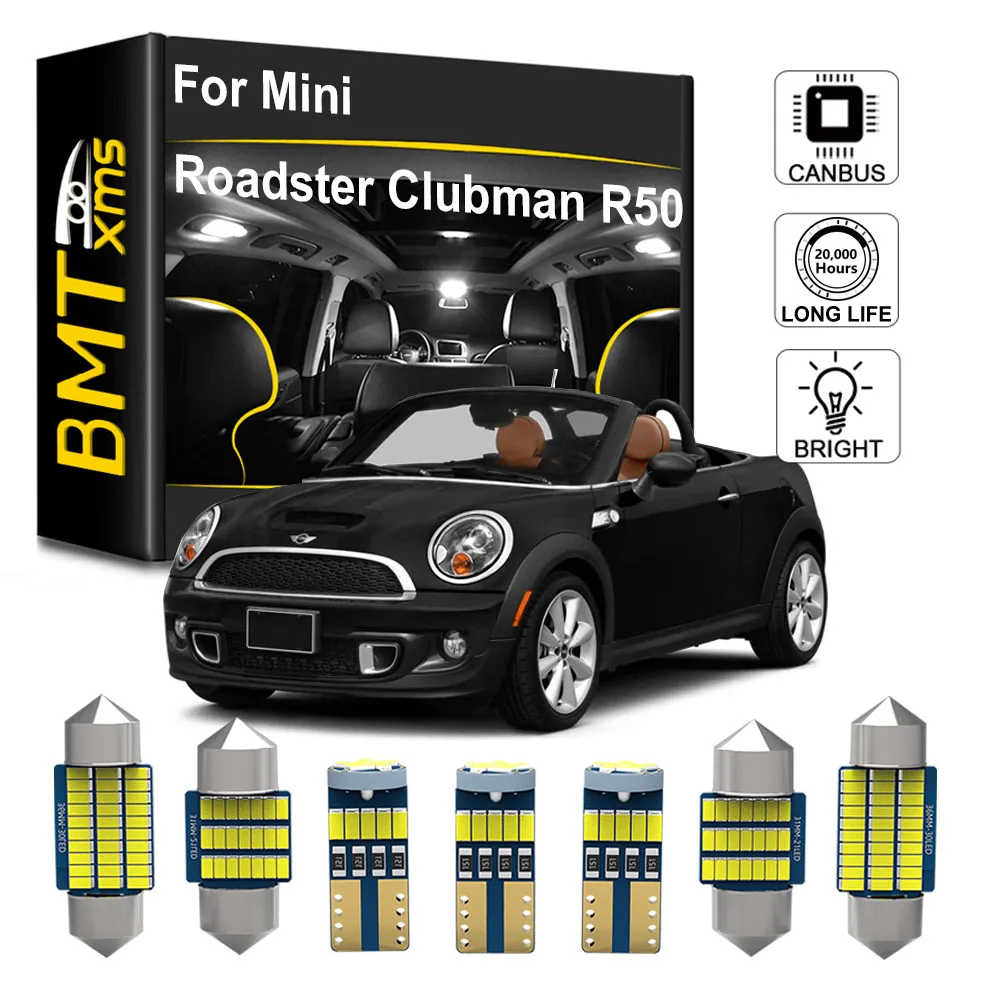 

BMTxms For Mini Roadster R59 F60 R60 Cooper R50 R53 R56 F55 F56 R58 F57 R57 R52 Clubman F54 R55 Canbus LED Interior Lamp No Free