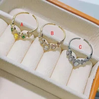 funmode new fashion adjustable ring wedding jewelry high quality ring accessory anillos mujer wholesale fr245