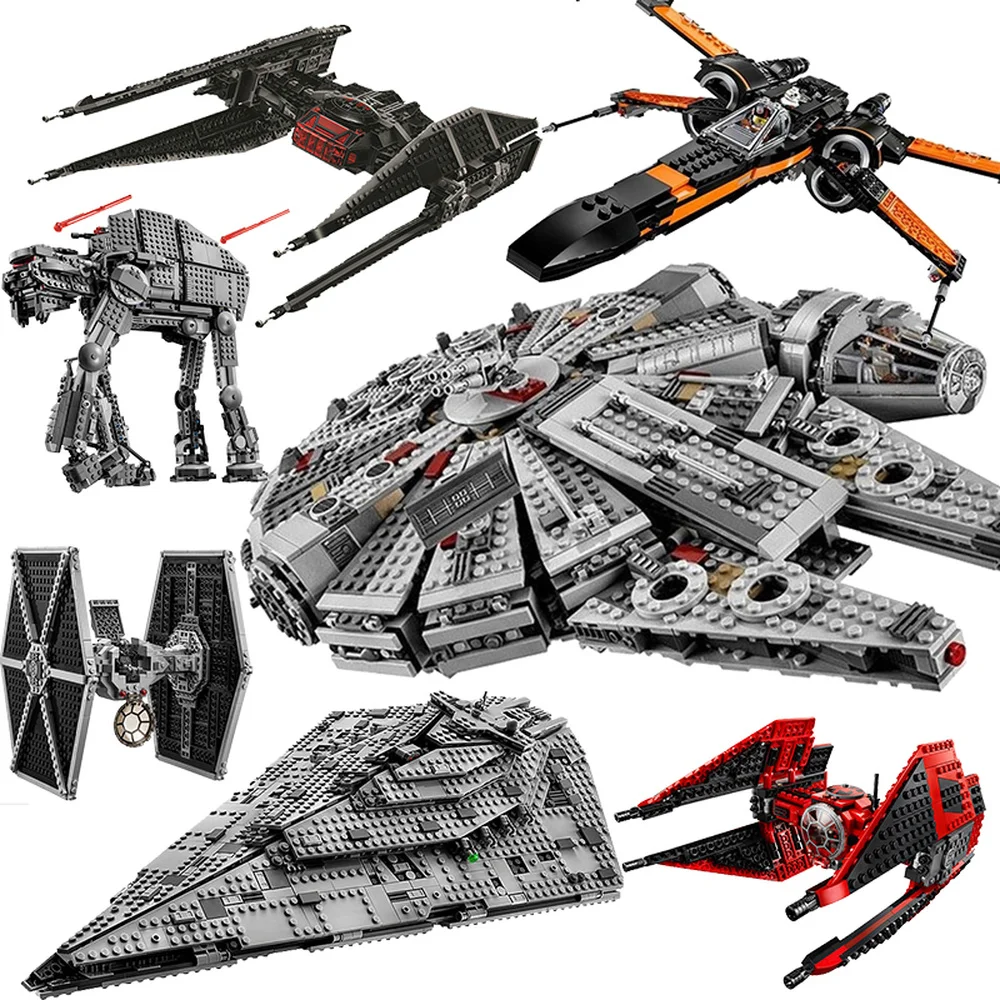 

1381pcs Stars Millennium Imperial Spaceship Model Wars Bricks Compatible With 05007 79211 Building Blocks Toys For Children Gift