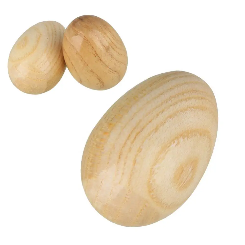 

80% Hot Sale 1Pc Wooden Egg Shaker Rattle Percussion Musical Instruments Children Toy Gift