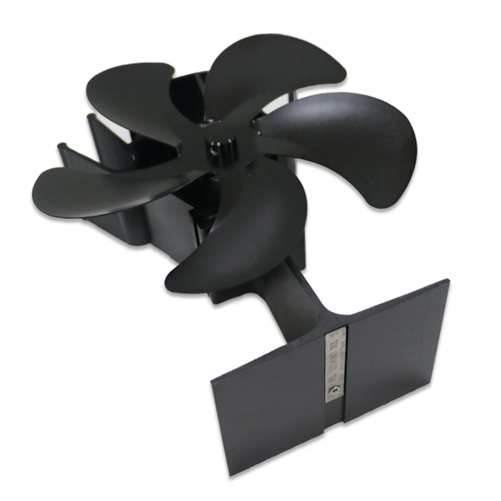 Горелка для камина черный 5 лезвий вентилятор печи работающий от тепловой