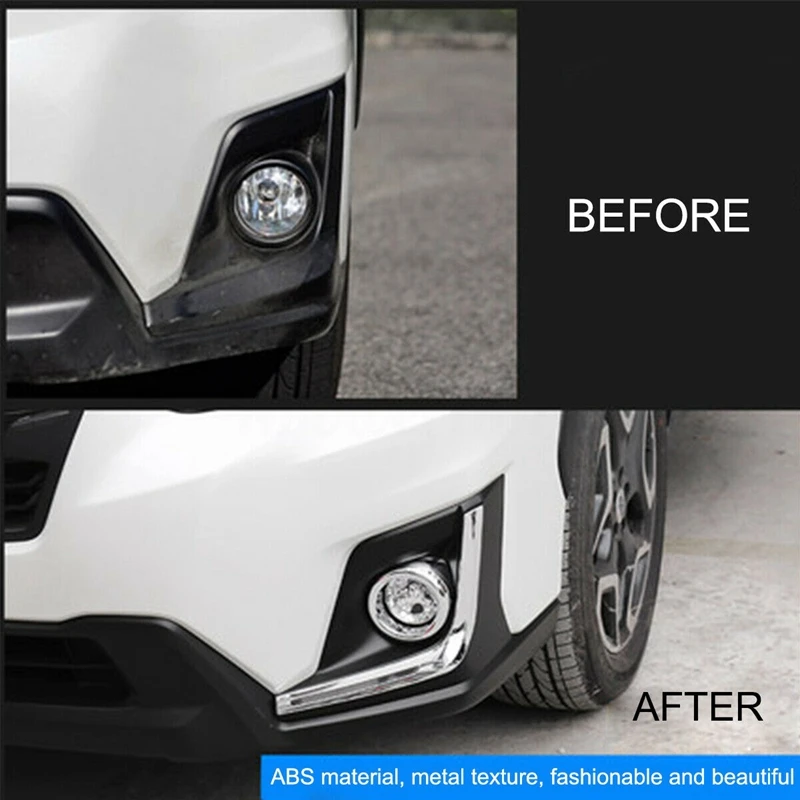 2 шт. (левый и правый) хромированный светильник передняя лампа ABS крышка для Subaru XV