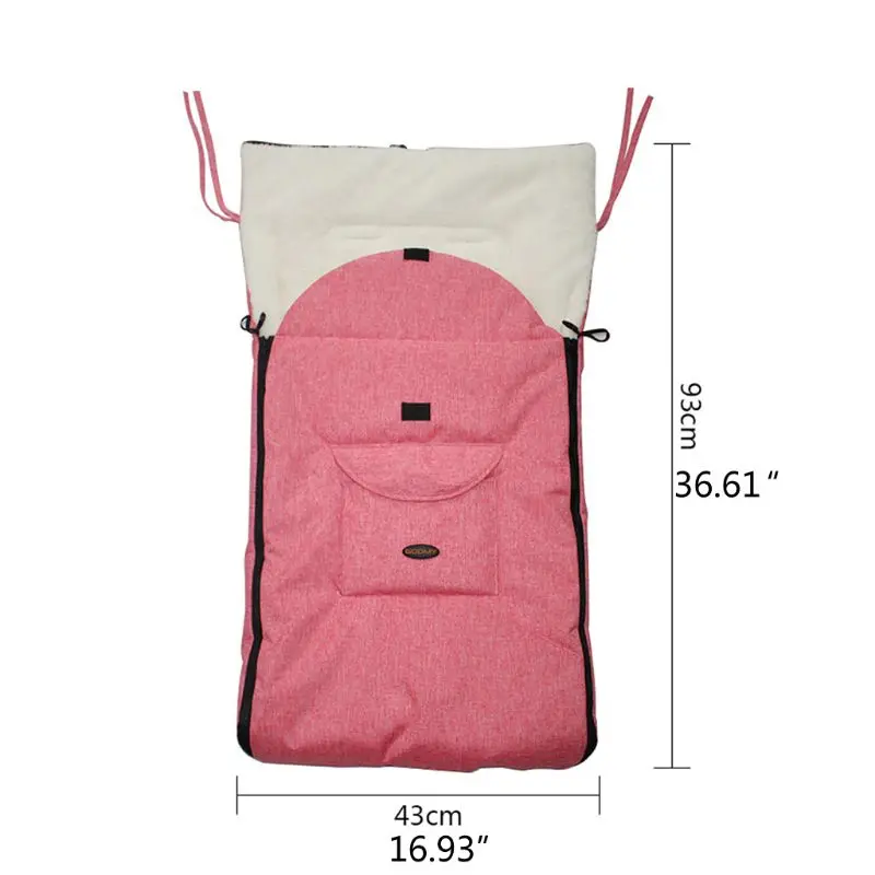 

Baby Sleeping Bag Infant Winter Stroller Thick Warm Envelope Sleepsacks Footmuff 19QF