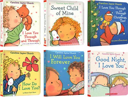 

6 Books Caroline Jayne Church Children's Enlightenment Picture Book Help Child Be Reader Early Education Learning Gift