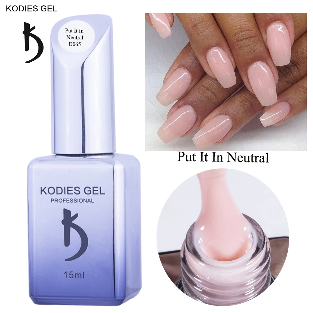 

KODIES GEL 15ML Gel Nail Polish UV Semi Permanent Varnish Put it in Neutral Nude Gelcolor Enamel Lacquer Manicure for Nails Art