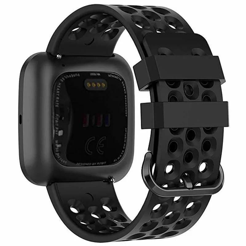 Оригинальный силиконовый ремешок для Fitbit Versa браслет с вентиляционными