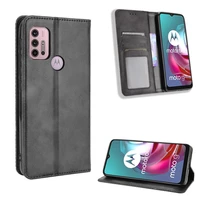 For Motorola Moto G50 G30 G20 G10 Power Luxury Flip Leather Magnetic Adsorption Case For Moto Phone Bags