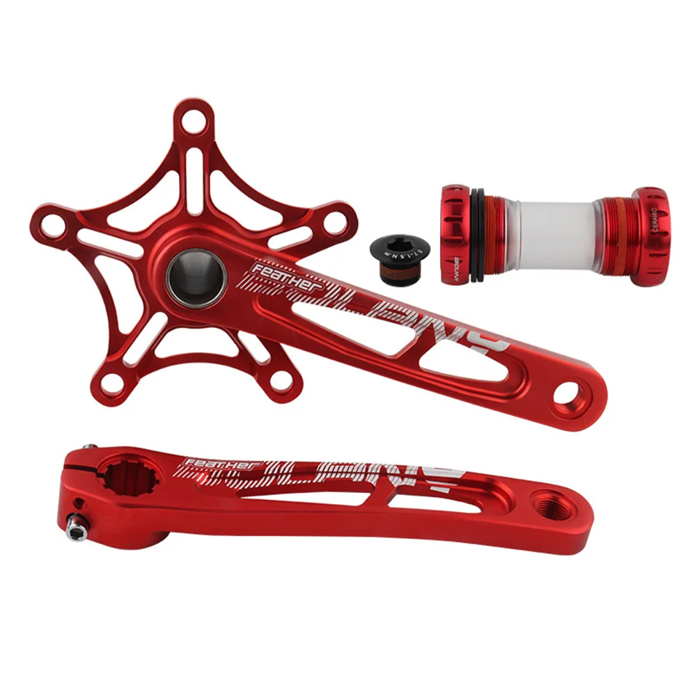 

130BCD MTB Bike Crankset Aluminum Alloy With Ceramic Bottom Bracket 170mm Bicycle Crankset MTB Crank Set Bike Accessories