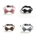 Новинка, 1 шт., бант для питомца, небольшие ошейники для кошек, регулируемая застежка, галстук-бабочка, ошейник для щенков, милая маленькая собачка ошейник с колокольчиками