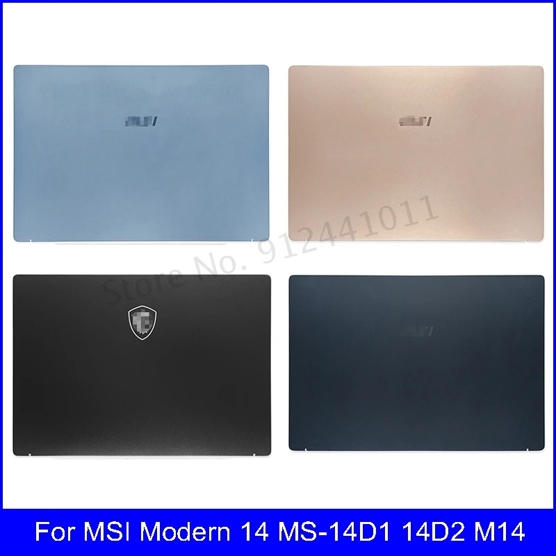 

NEW Laptop LCD Back Cover For MSI Modern 14 MS-14D1 14D2 M14 Front Bezel Palmrest Bottom Case Hinge Cover Blue/Black/Rose Gold