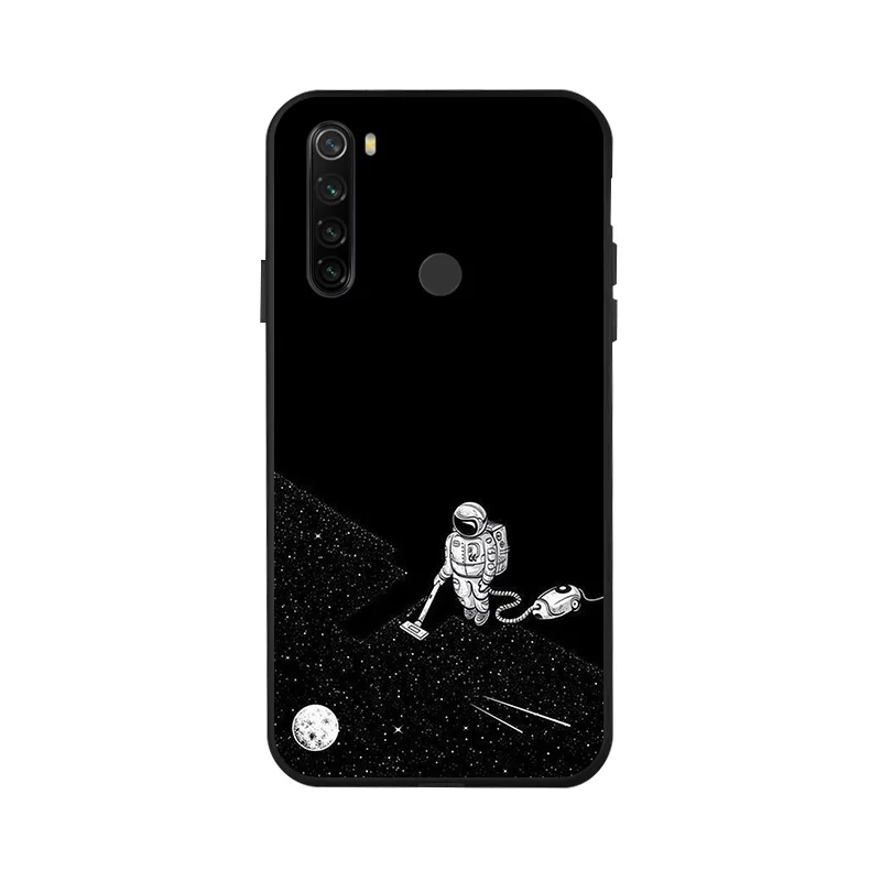 x058 Чехол для Redmi Note 8 T, 3D, сделай сам, Окрашенный черный, силиконовый, мягкий, ТПУ, матовый чехол для телефона, для Xiaomi Redmi Note 8 Pro 8 T, задняя крышка, чехол - Цвет: x058