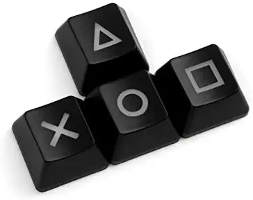 

Black ABS Direction Keys up, Down, Left, and Right Mechanical Keyboard Personality Transparent keycap R1 Height PSP keycap PS4