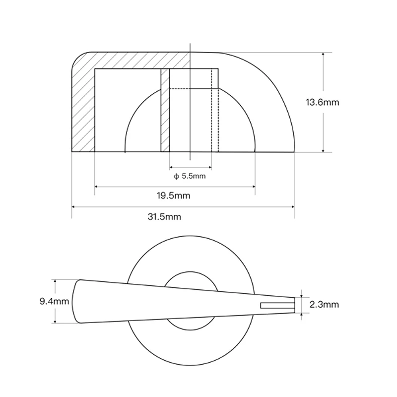 2 шт. гитарный усилитель ручки в виде куриной головы Пластик ra усилителя эффект