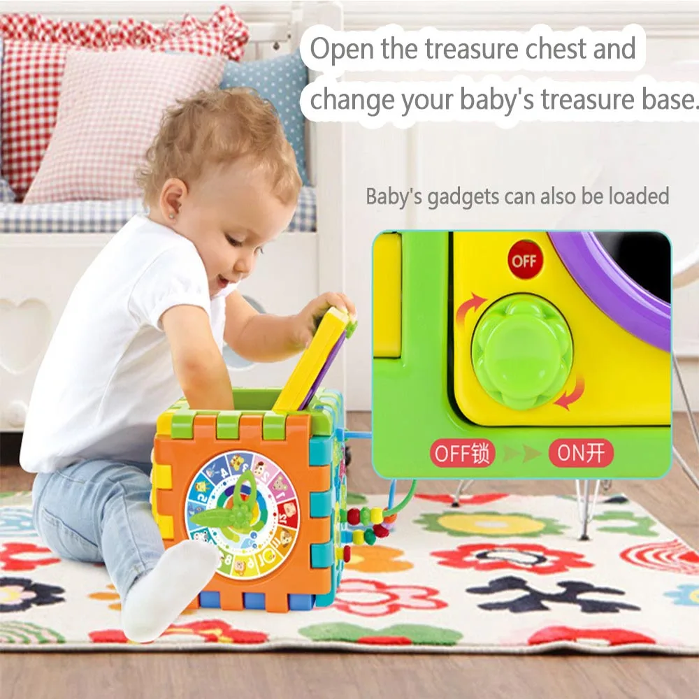 Шестигранник развивающие игрушки 1 2 3 года кубики для детей Шестигранная коробка