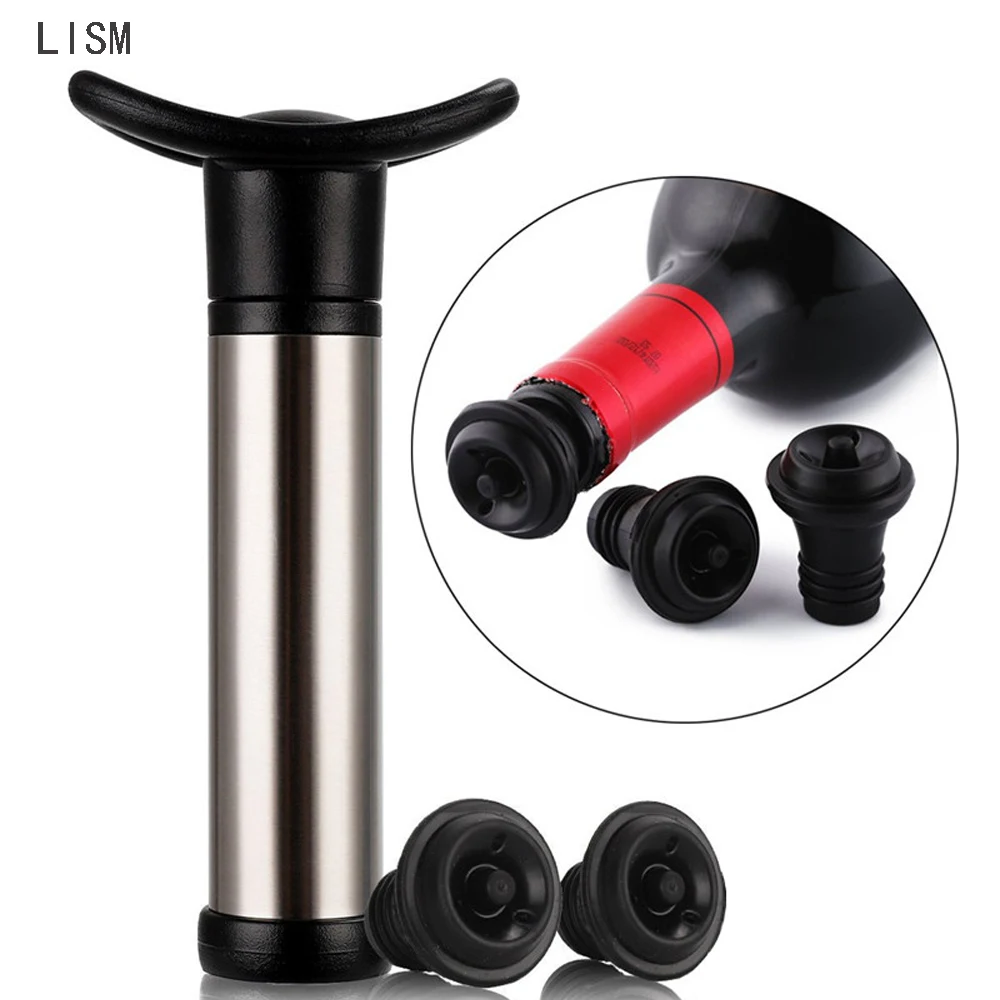 

Вакуумный воздушный насос для красного вина, набор стопперов для бутылок с 2 пробками для бутылок, консервант для бара отеля, инструменты дл...