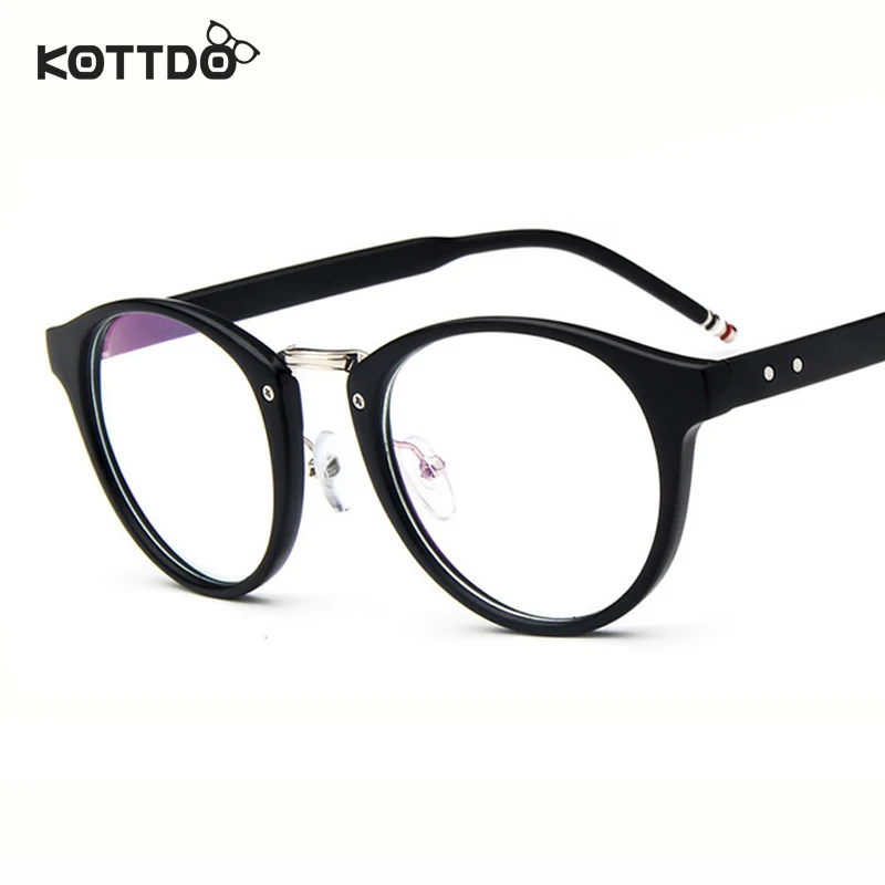 Круглые ретро очки KOTTDO в винтажном стиле для глаз оптические оправы мужчин и