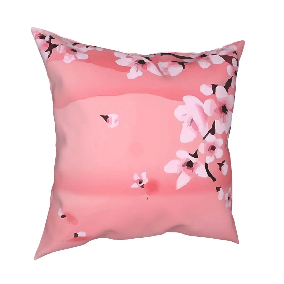 

Sakura Tree Cherry Blossom Pillow Cover Decoration Floral Flower Cushions Throw Pillow for Car Polyester Double-sided Printing