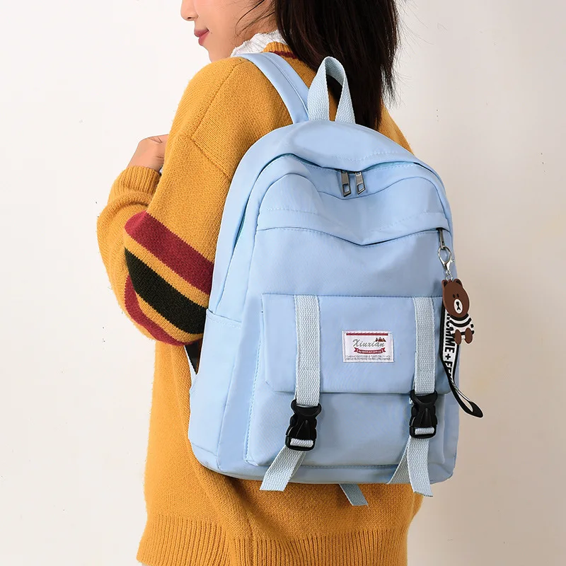 

2021 Teen Girls School Bags school Backpack Women Bookbags laptop backpack College Student Teenage High Schoolbag travel Female
