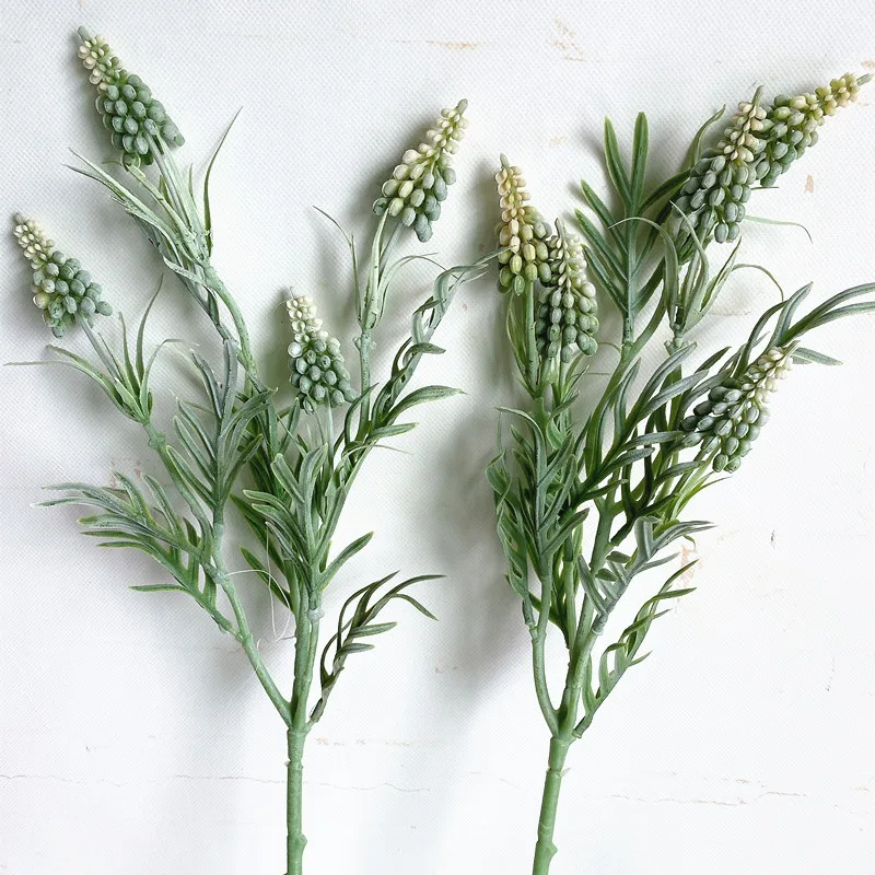Новые пластмассовые зерновые искусственные растения с листьями цветы для
