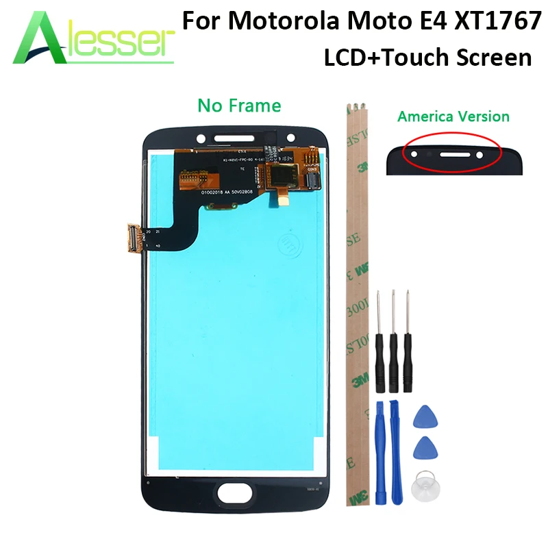 Alesser для Motorola Moto E4 XT1767 ЖК-дисплей и сенсорный экран дигитайзер сборка Замена с инструментами и клеем