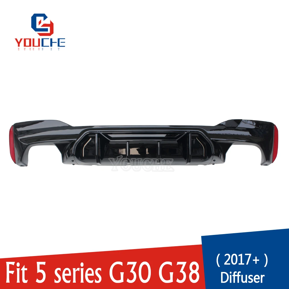 G30 задний бампер диффузор спойлер для BMW 5 серии 4-дверный седан 2017 + ABS Пластик