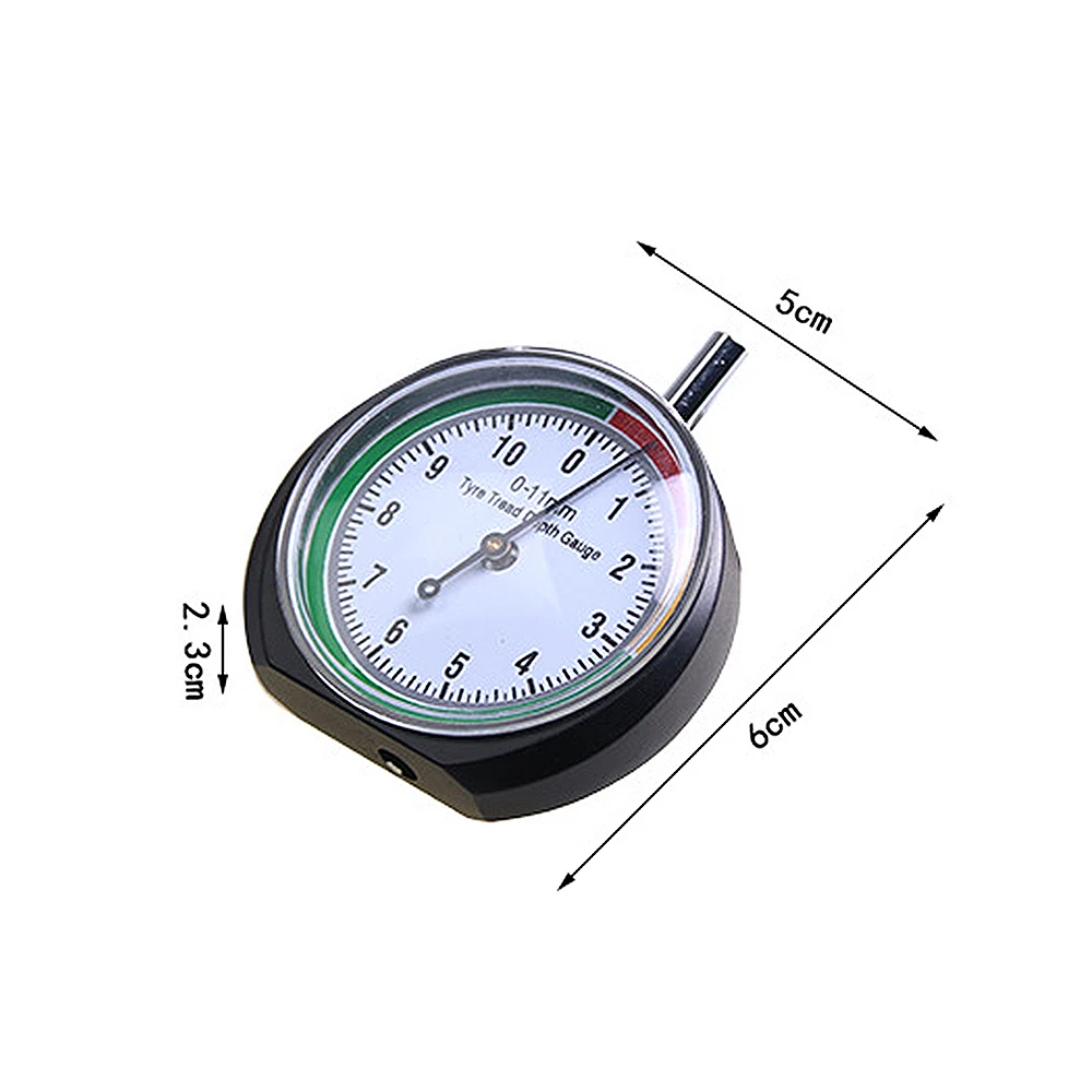 

Stainless Steel Car Tyre Tread Depth Gauge Trucks Van Tire Pointer Monitor Measure Device Tool For Safety Driving