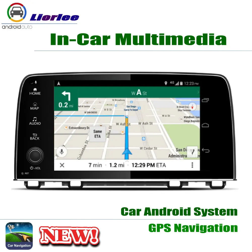 2din для Honda CRV 2017 ~ 2019 Автомобильный GPS-навигатор плеер Android RockChip PX5 1080P 9 &quotHD IPS