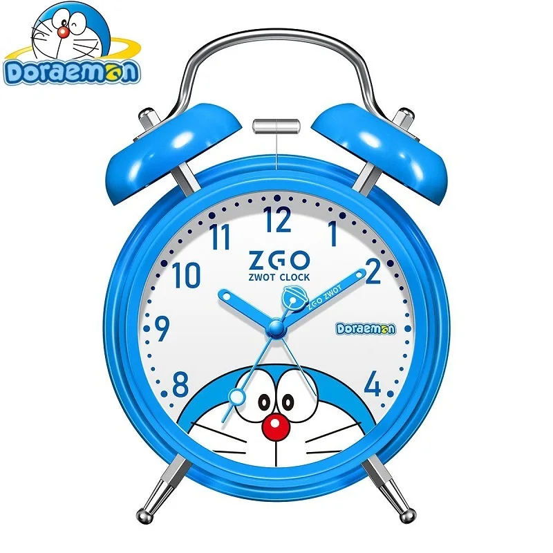 Disney Original Doraemon ドラえもん Hot Sale Children New Alarm Clock Timer Cartoon Student Girl Kid Gift Quartz Tick Beep Back Light