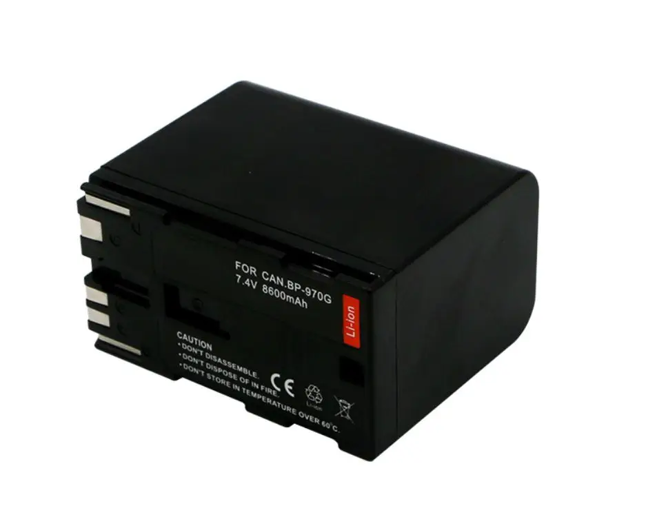 Новый аккумулятор 8400 мАч BP 970G BP970G 975 Аккумулятор для Canon EOS C100 Mark II C300 PL GL2 XF100
