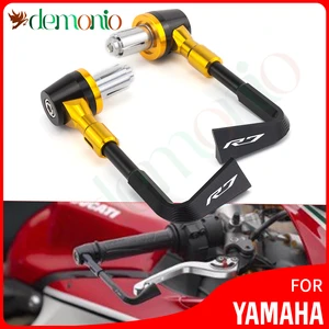 CNC Universal Motorcycle Handlebar Brake Clutch Lever Protector Motorbike Gold Guard For Yamaha YZF R7 2022 R 7 YZFR7 YZF-R7