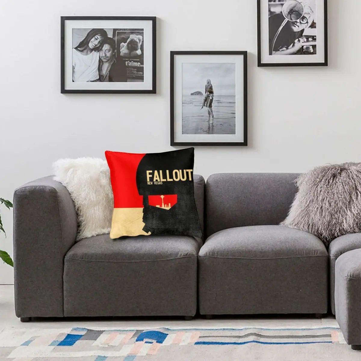 Fallout New Vegas Helmet Square Pillowcase Polyester Linen Velvet Creative Zip Decor Throw Pillow Case Sofa Seater Cushion Cover images - 6