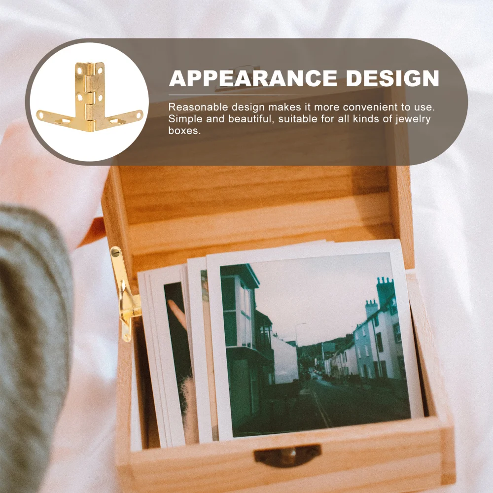 

50Pcs Household Jewelry Packing Box Hinge Gift Box Bracket Jewelry Case Supplies