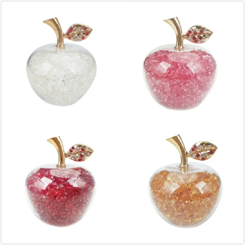 60 мм кристалл алмаз яблоко с акриловыми гранулами для свадебного орнамента магия