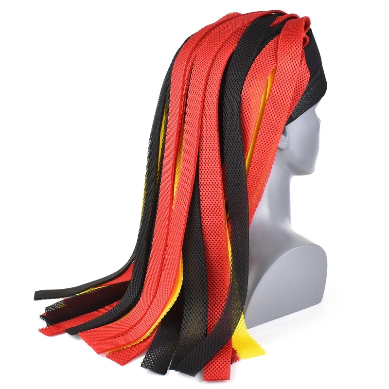 

Braided Headwear Forehead Helmet Mask Cosplay Headgear Indian Dirty Braided Equipments Airsoft Paintball Headgear