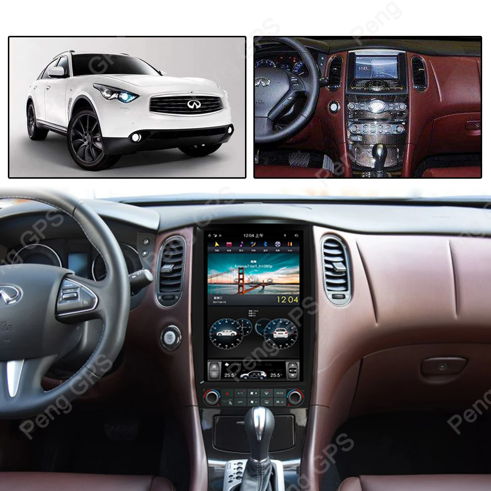 4G+ 64G PX-6 Android 8,1 Тесла вертикальный экран для Infiniti QX50 EX25 EX35 2010- аудио плеер 1920*1080 gps навигация 4G+ 64G