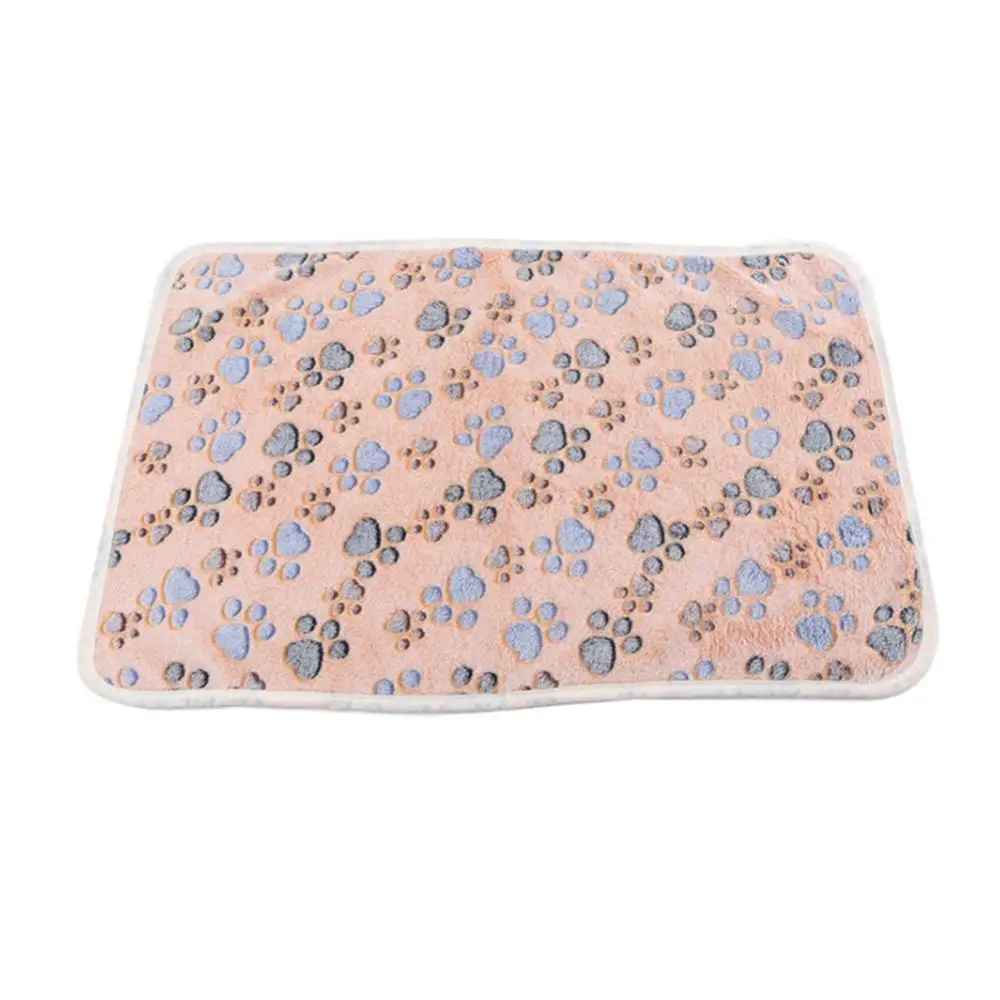 Мягкое Флисовое одеяло большой коврик с принтом лап кошек собак щенков