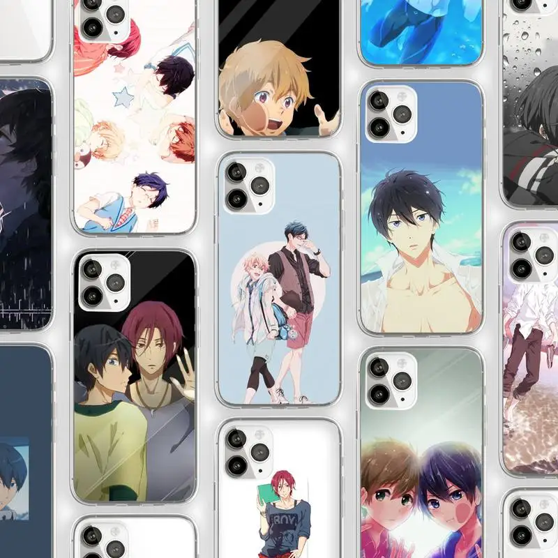 Аниме бесплатно Iwatobi Swim club чехол для телефона прозрачный мягкий тюль ткань iphone 5 5s