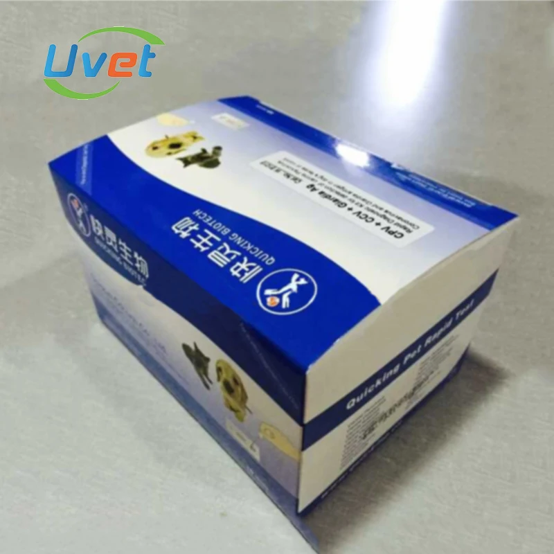Ветеринарный комбинированный экспресс тест Uvet CDV + Toxo Ag Canine Disteimper Virus Toxoplasma Gondii