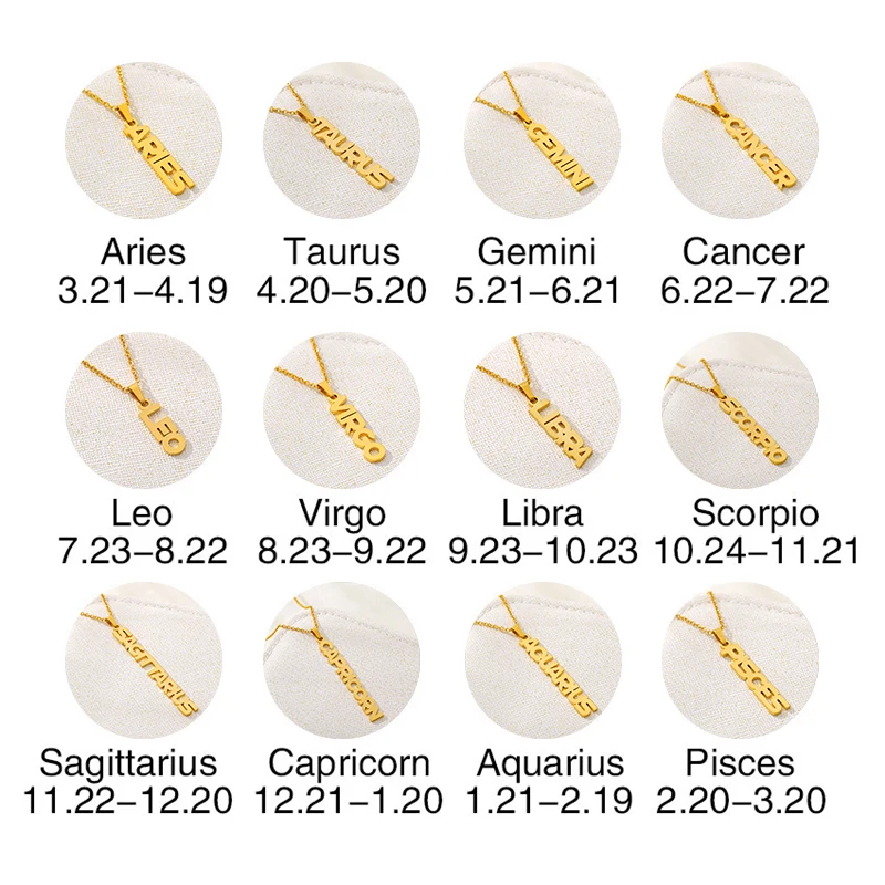 Ожерелье с двенадцатью созвездиями Льва Овен Телец Gemini рак Дева либра Скорпион