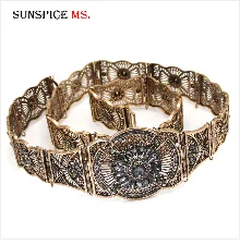SUNSPICE-MS для женщин на Закавказье, нагрудник, свадебный пояс, этнические свадебные украшения, аксессуары для свадебного платья, винтажные металлические украшения