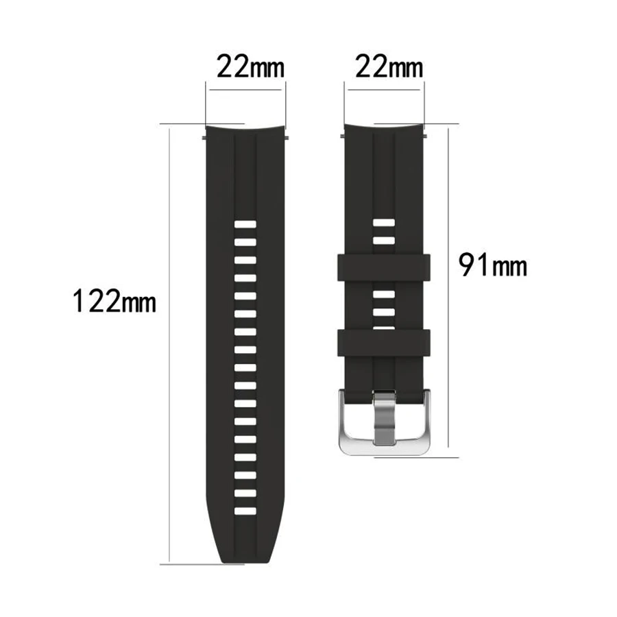 22mm replacement wrist straps band for huawei watch gt 2 4246mm smartwatch strap for samsung galaxy watch 3 45mm sport bracelet free global shipping