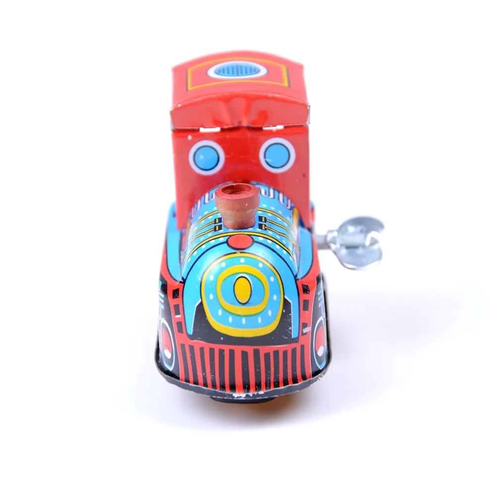 1 шт. ветер до Дети Винтаж Ретро паровоз воспоминание олова игрушка весна